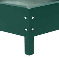 Клумба оцинкованная &laquo;Трапеция&raquo;, d = 60 см, высота бортика 15 см, зелёная Greengo