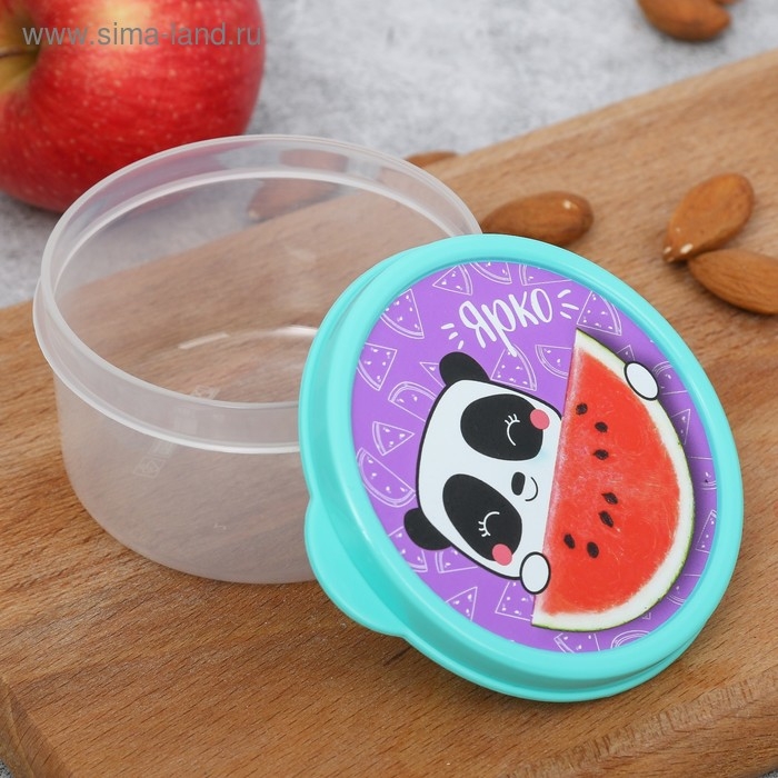 Ланч-бокс круглый &laquo;Ярко&raquo;, 150 мл