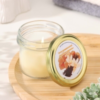 Свеча в банке ароматическая "Ванильная карамель", 5х6 см, 120 г Свеча в банке ароматическая "Ванильная карамель", 5х6 см, 120 г