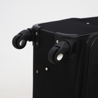 Чемодан средний 52 л (M), отдел на молнии, кодовый замок, с расширением, цвет чёрный Чемодан средний 52 л (M), отдел на молнии, кодовый замок, с расширением, цвет чёрный