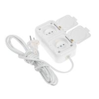 Удлинитель BYLECTRICA У6-222, 2 розетки, 3.5 м, 6 А, 1500 Вт, ПВС 2х0.75 мм2, без з/к, белый Удлинитель BYLECTRICA У6-222, 2 розетки, 3.5 м, 6 А, 1500 Вт, ПВС 2х0.75 мм2, без з/к, белый