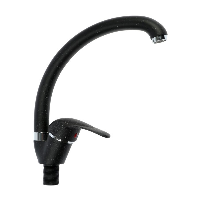 Смеситель для кухни Смеситель для кухни "АМУР" BY 2010-01 S B TYE-2109, однорычажный, излив 150 мм, черный