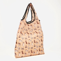 Сумка хозяйственная без застёжки, складная, цвет бежевый