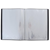 Папка с 60 вкладышами А4, 500 мкм, Calligrata, карман на корешке, чёрная Папка с 60 вкладышами А4, 500 мкм, Calligrata, карман на корешке, чёрная