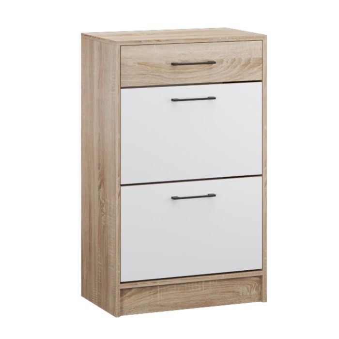 Обувница Денвер, 600х360х990, Дуб сонома/Белый