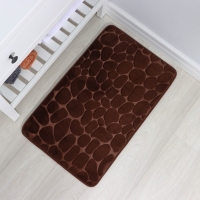 Коврик для ванной и туалета SAVANNA Memory foam, 50&times;80 см, цвет коричневый