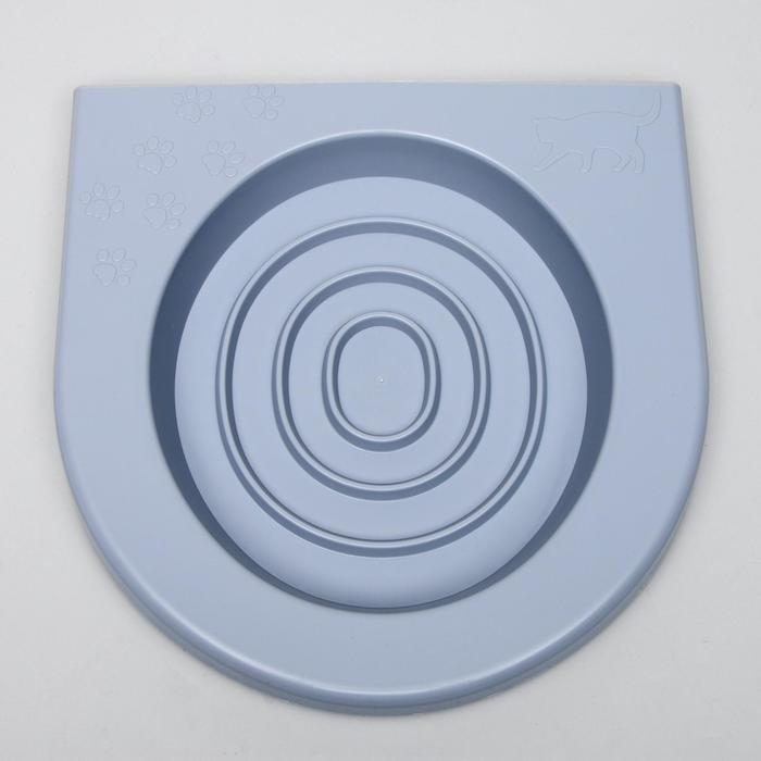 Туалет для приучения кошек к унитазу 39,2 х 38,7 х 3 см, серый Туалет для приучения кошек к унитазу 39,2 х 38,7 х 3 см, серый