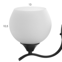 Бра "Шанти" Е27 40Вт черный Бра "Шанти" Е27 40Вт черный