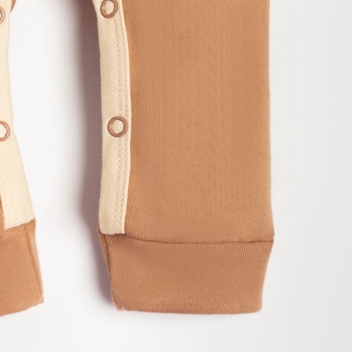 Комбинезон Крошка Я "Олень", рост 86-92 см, бежевый