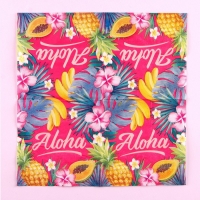 Салфетки бумажные Aloha, 25 &times; 25 см, в наборе 20 шт.