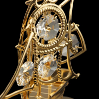 Сувенир &laquo;Корабль&raquo;,4,5&times;10&times;9 см, с кристаллами