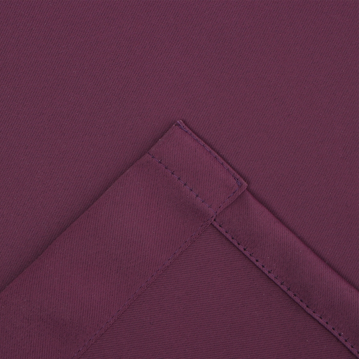 Штора портьерная Этель 250*265 см, цв.винный, блэкаут, пл. 240 г/м2