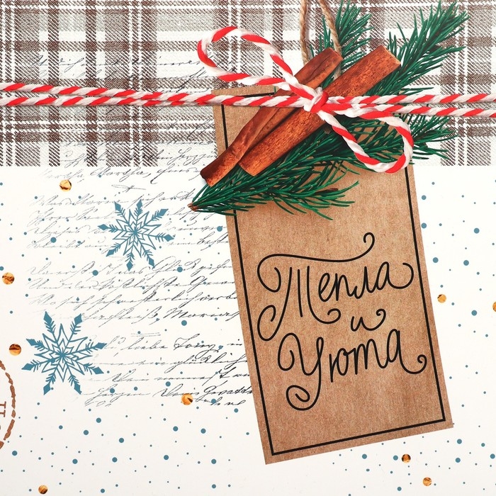 Коробка подарочная новогодняя складная &laquo;Тепла и уюта&raquo;, 22 х 30 х 10 см, Новый год