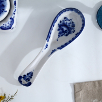 Подставка - ложка «Цветок», 6х23,5 см, гжель Подставка - ложка «Цветок», 6х23,5 см, гжель