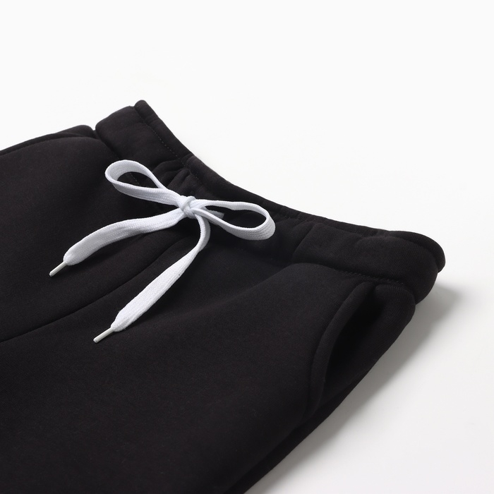 Брюки для девочки MINAKU: Exclusive print, цвет чёрный, Oversize рост 116 см