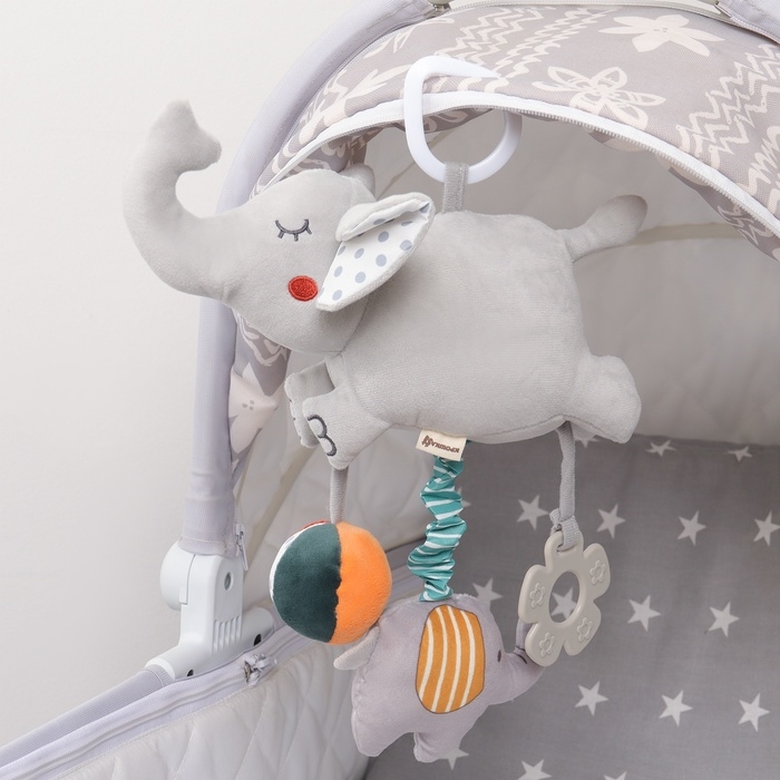 Подвеска музыкальная &laquo;Слоник Эли&raquo;, на кроватку, коляску, Крошка Я