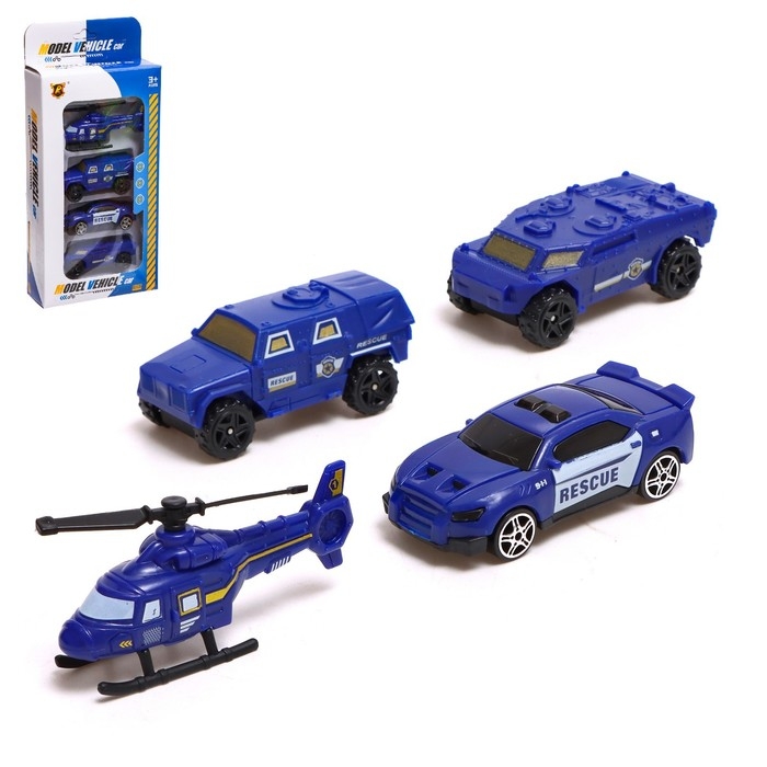 Набор машин &laquo;Полиция&raquo;, 4 штуки