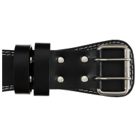 Пояс для тяжёлой атлетики ONLYTOP 130 см, искусственная кожа, цвет чёрный