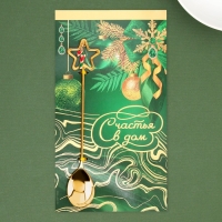 Ложка столовая с акриловым подвесом &laquo;Счастья в дом&raquo;, 3 х 15,5 см