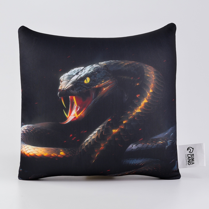 Новый год! Антистресс подушка-игрушка &laquo;Змея&raquo;, чёрная