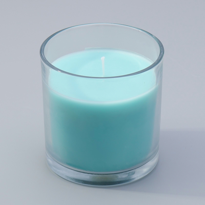 Свеча ГИГАНТ ароматическая в стакане Свеча ГИГАНТ ароматическая в стакане "Бирюзовое небо", соевый воск, 10х10 см