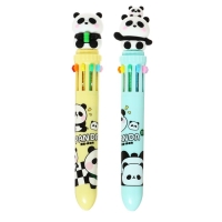 Ручка шариковая автоматическая 10-ти цветная, стержень 0,7 мм, "Панда", МИКС Ручка шариковая автоматическая 10-ти цветная, стержень 0,7 мм, "Панда", МИКС