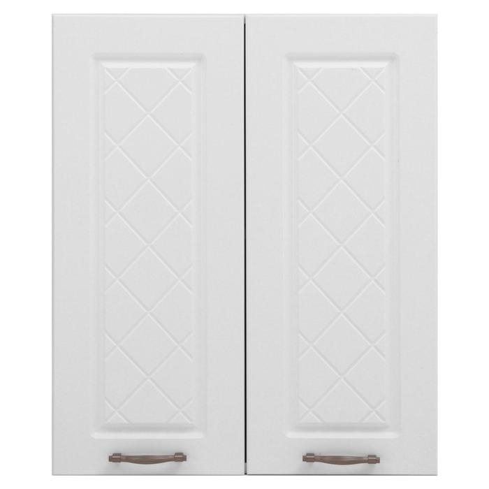 Шкаф навесной ШВ 600 Прованс, 600х300х720, МДФ, Белый/Белый