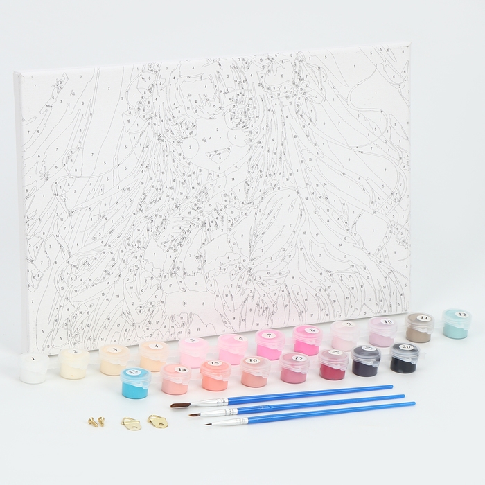 Картина по номерам с подрамником &laquo;Девушка в рубашке&raquo;, 20 х 30 см