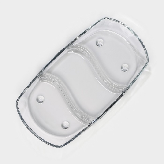 Блюдо - менажница стеклянная MONO, 30&times;16 см