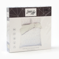 Постельное бельё LoveLife 1,5сп Early morning 143х215см, 150х225см, 50х70см-2шт,хлопок, сатин,125г/м Постельное бельё LoveLife 1,5сп Early morning 143х215см, 150х225см, 50х70см-2шт,хлопок, сатин,125г/м