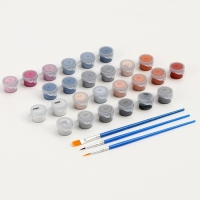 Картина по номерам на холсте с подрамником с серебряной краской &laquo;Девушка с пионами&raquo;, 40 х 50 см