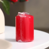 Свеча - цилиндр ароматическая "Сладкая малина", 4х6 см