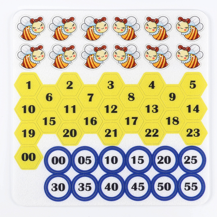 Счётный материал &laquo;Пчёлкины часики&raquo;