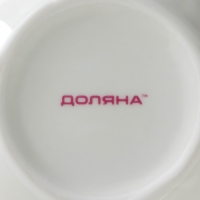 Сахарница фарфоровая с ложкой Доляна &laquo;Млечный путь&raquo;, 330 мл, цвет серый