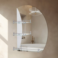 Зеркало, настенное, с пескоструйной графикой, с полочками, 50×70 см Зеркало, настенное, с пескоструйной графикой, с полочками, 50×70 см