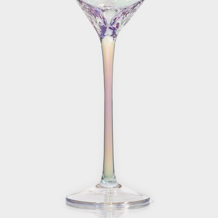 Набор бокалов для шампанского стеклянный Magistro «Дарио», 180 мл, 7×27,5 см, 6 шт, цвет перламутровый Набор бокалов для шампанского стеклянный Magistro «Дарио», 180 мл, 7×27,5 см, 6 шт, цвет перламутровый