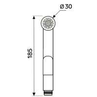 Лейка для гигиенического душа  ZEIN Z417, пластик, с кронштейном, 1 режим, хром