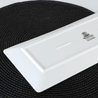 Блюдо фарфоровое для суши/канапе Wilmax, 35,5&times;14 см, цвет белый