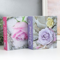 Фотоальбом на 100 фото 10х15 см "Нежная розочка" МИКС 16,5х12,5х4,5 см Фотоальбом на 100 фото 10х15 см "Нежная розочка" МИКС 16,5х12,5х4,5 см