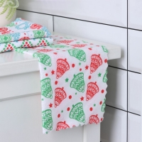 Салфетка новогодняя для уборки Доляна &laquo;С Новым Годом&raquo;, 3 шт, 220 г/м&sup2;, 30&times;30 см, микрофибра