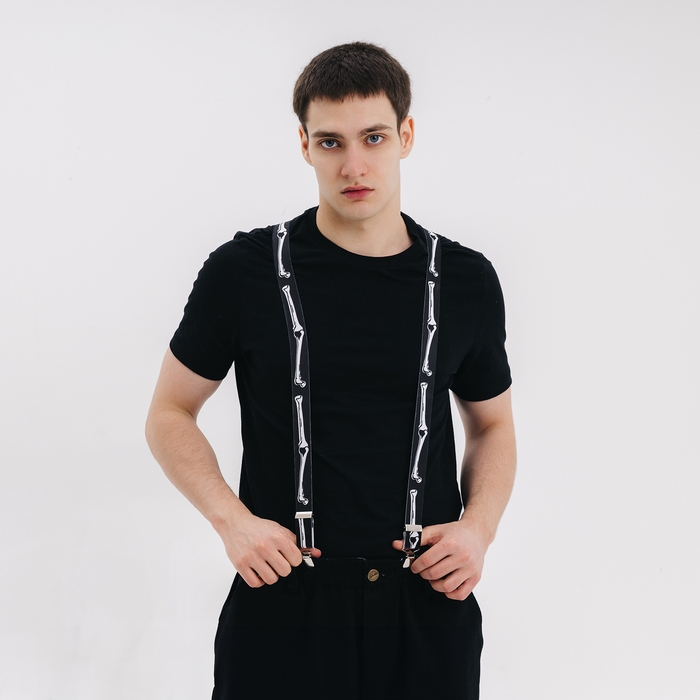 Карнавальные подтяжки «Скелетошка» Карнавальные подтяжки «Скелетошка»