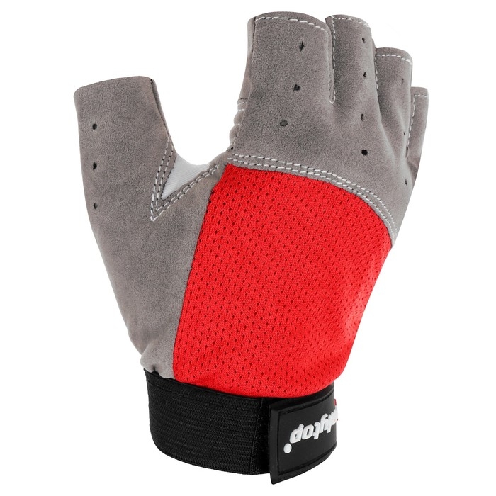 Перчатки спортивные ONLYTOP, р. L, цвет красный