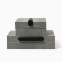 Шкатулка для украшений &laquo;Классика&raquo; экокожа, набор 2 шт.