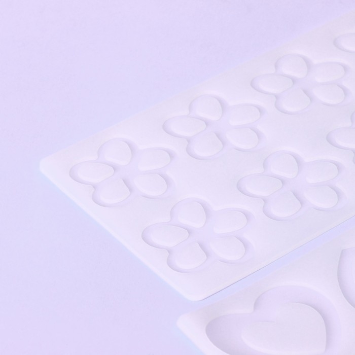 Набор форм для шоколада, 3 шт, 8 ячеек, силикон, 21&times;11&times;0,3 см, цвет прозрачный