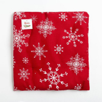 Сидушка на стул &laquo;Белые снежинки&raquo; 42х42х5 см, 100% хлопок, 164 г/м2