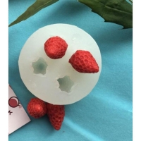 Молд силикон 3D "Земляника" 4 предмета Молд силикон 3D "Земляника" 4 предмета