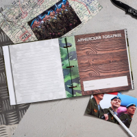 Дембельская книга на ленте &laquo;Герой&raquo;, 32 листа, 20 х 20 см