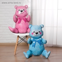 Шар фольгированный 36" &laquo;Мишка&raquo;, цвет голубой, под воздух