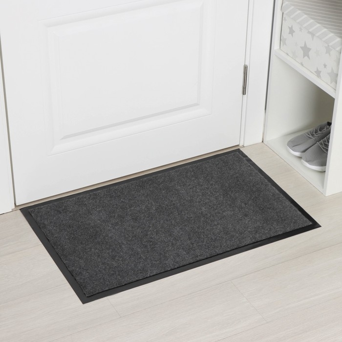 Коврик влаговпитывающий Tuff, 50&times;80 см, цвет серый