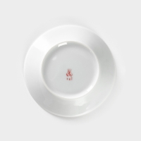 Блюдце фарфоровое &laquo;Стрекоза&raquo;, d=14 см, цвет белый